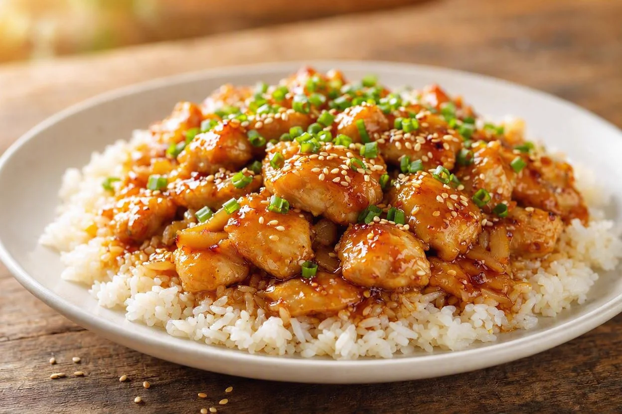 Pollo al jengibre y miel: receta salteada en 20 minutos