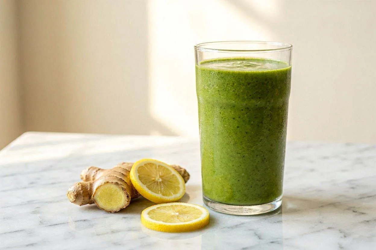 Batido de piña, jengibre y cúrcuma para después del entrenamiento