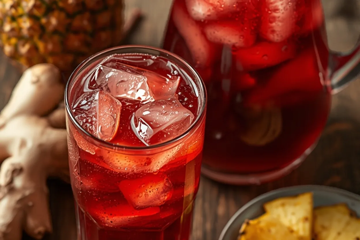 Zobo nigeriano casero: la bebida roja de hibisco y jengibre